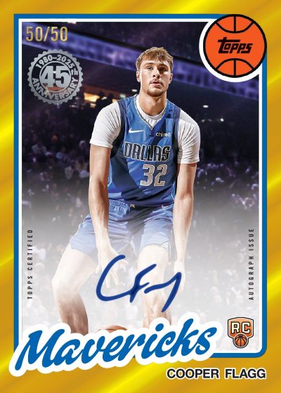 Cooper Flagg 1980-81 autograph insert from 2025-26 Topps Basketball
