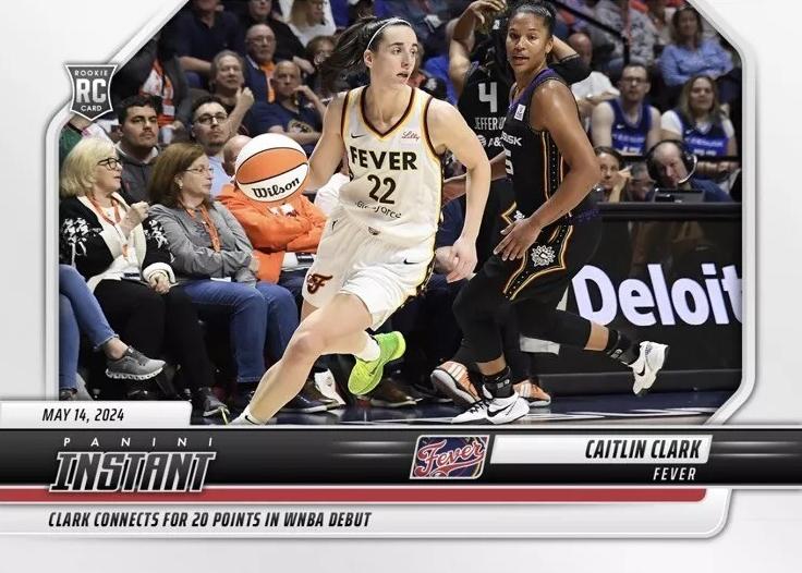 2024 Panini Instant Caitlin Clark WNBA Rookie Card #10 Serial Numbered #/5540