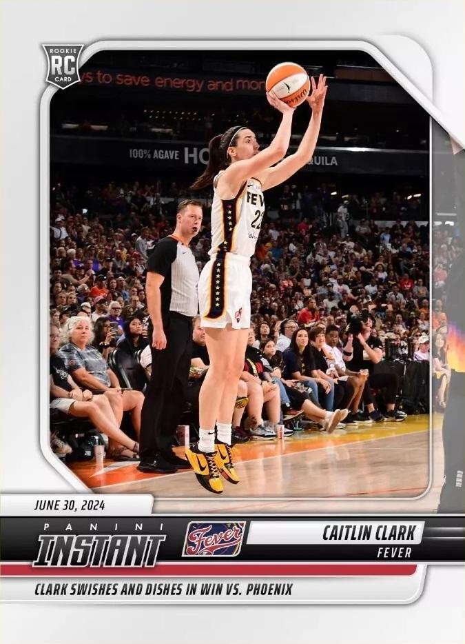 2024 Panini Instant Caitlin Clark WNBA Rookie Card #103 Serial Numbered #/3852