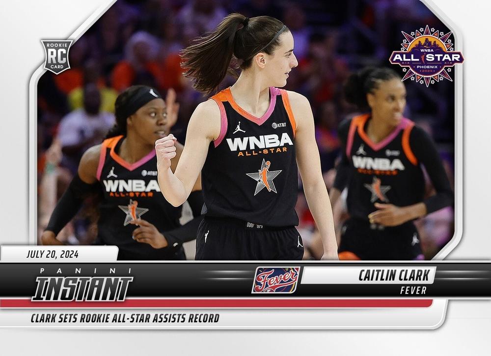 2024 Panini Instant Caitlin Clark WNBA Rookie Card #162 Serial Numbered #/4688