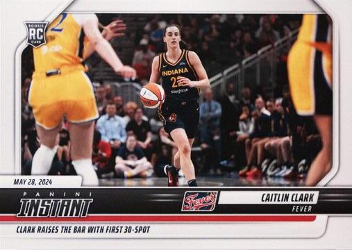 2024 Panini Instant Caitlin Clark WNBA Rookie Card #35 Serial Numbered #/2474